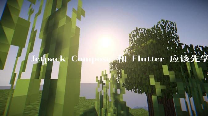 Jetpack Compose 和 Flutter 应该先学哪个呢？